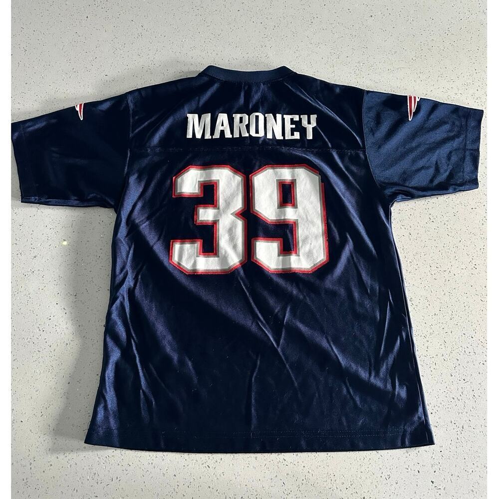Reebok NFL New England Patriots Laurence Maroney Jersey Boy’s Size Large - Picture 5 of 7